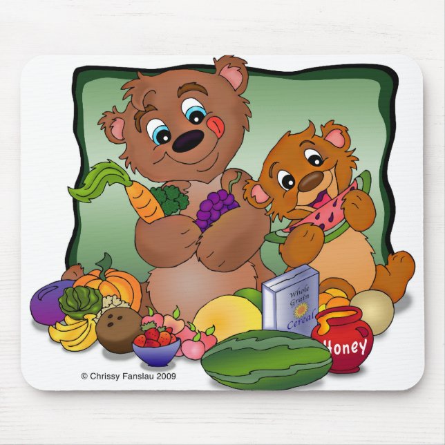 Health Nut Bears MousePad (Front)
