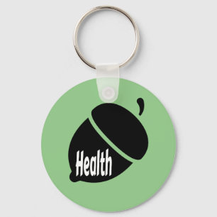 Health Nut Healthy Living for Life Key Ring