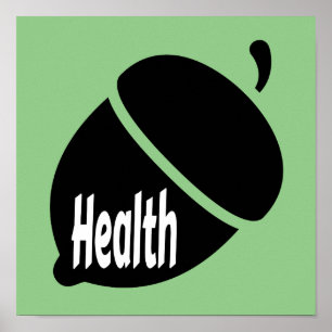 Health Nut Healthy Living for Life Poster