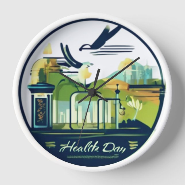 Health nutritional Women history month wall clock  (Front)