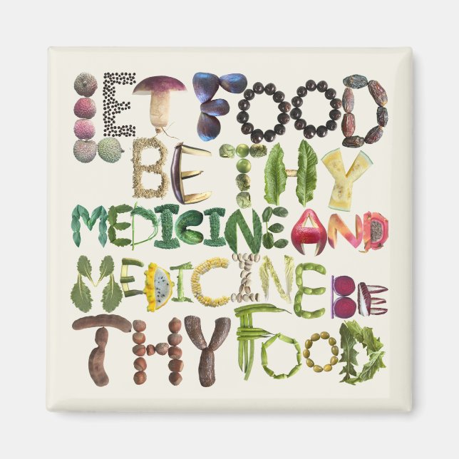 Health Office School Food is Medicine  Magnet (Front)