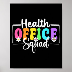 Health Office Squad Back To School Teachers Studen Poster