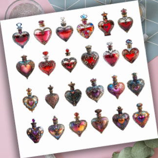 Health or Love Potion Bottles