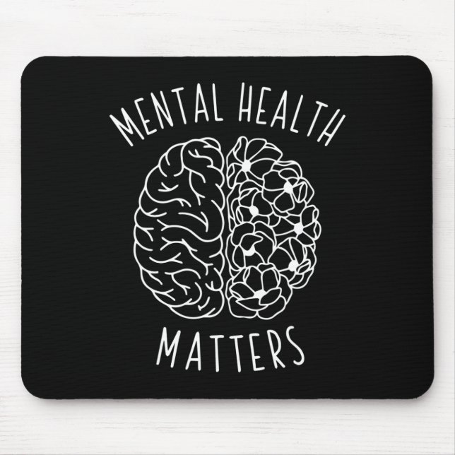 Health Problem Human Brain Graphic Mind Awareness  Mouse Mat (Front)