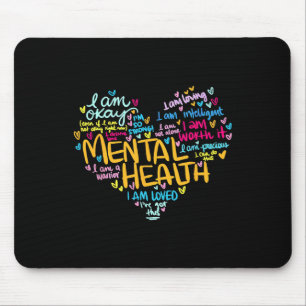 Health Problems Awareness Hearts Mothers Day Mouse Mat