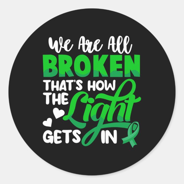 Health Problems Awareness Mens  Classic Round Sticker (Front)