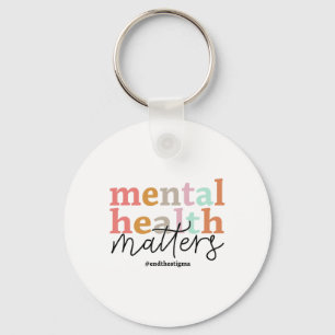 Health Problems Awareness Retro Psychologist Women Key Ring