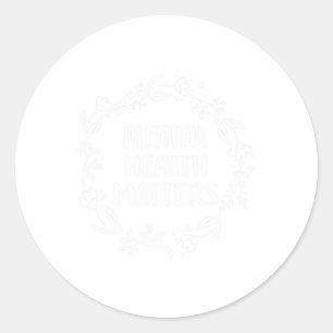Health Problems Awareness Suicide Prevention Classic Round Sticker