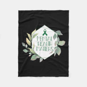 Health Problems Awareness Warrior Counsellor Thera Fleece Blanket