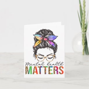 Health Problems Brain Illness Mental Health Awaren Card