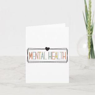 Health Problems Brain Illness Mental Health Awaren Card