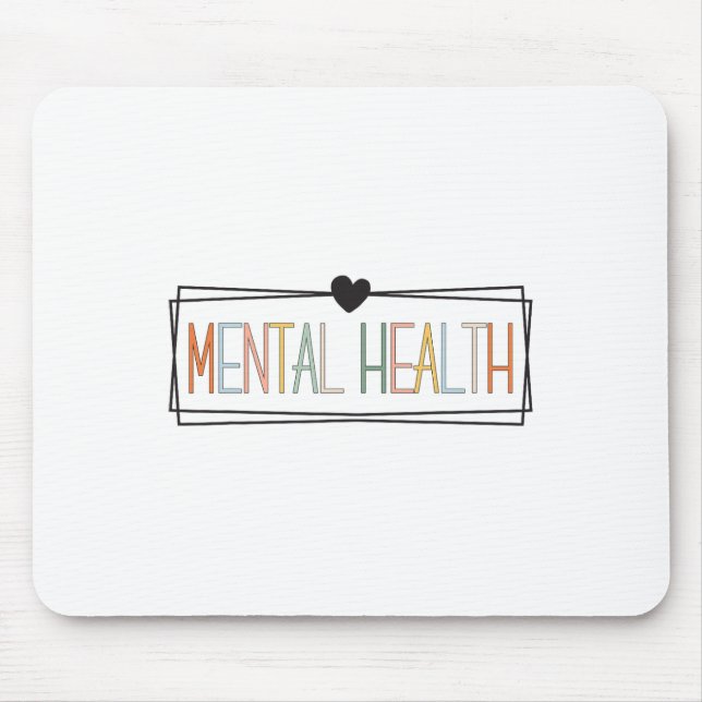 Health Problems Brain Illness Mental Health Awaren Mouse Mat (Front)