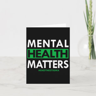 Health Problems End The Stigma Awareness  Card