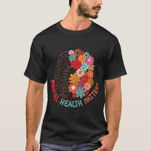Health Problems End The Stigma Floral Brain Women T-Shirt