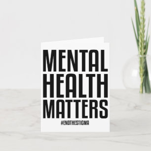 Health Problems End The Stigma Mental Health Aware Card