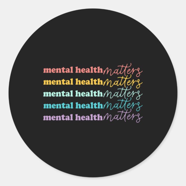 Health Problems Gift Human Brain Illness Awareness Classic Round Sticker (Front)