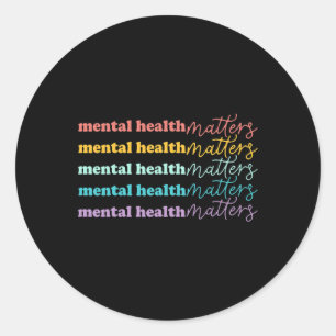 Health Problems Gift Human Brain Illness Awareness Classic Round Sticker