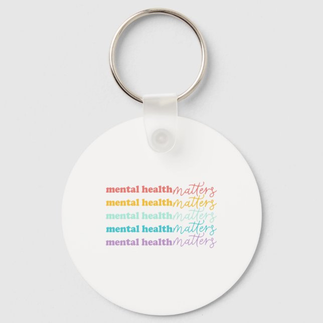 Health Problems Gift Human Brain Illness Awareness Key Ring (Front)