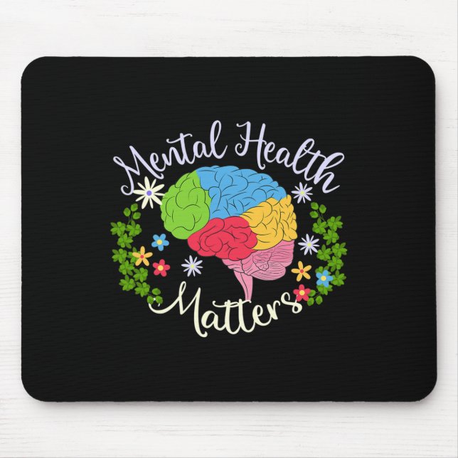 Health Problems Gift Human Brain Illness Awareness Mouse Mat (Front)