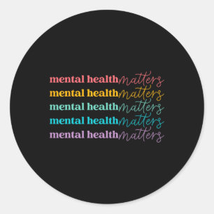 Health Problems Gifts Human Brain Illness Awarenes Classic Round Sticker