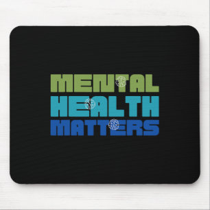 Health Problems Green For Mental Health Awareness  Mouse Mat