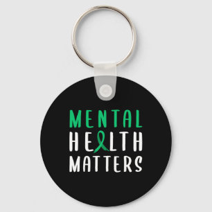 Health Problems Green Ribbon Key Ring