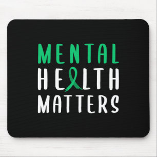 Health Problems Green Ribbon Mouse Mat
