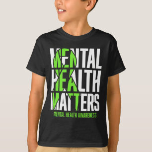 Health Problems Green Ribon Mental Health Awarenes T-Shirt