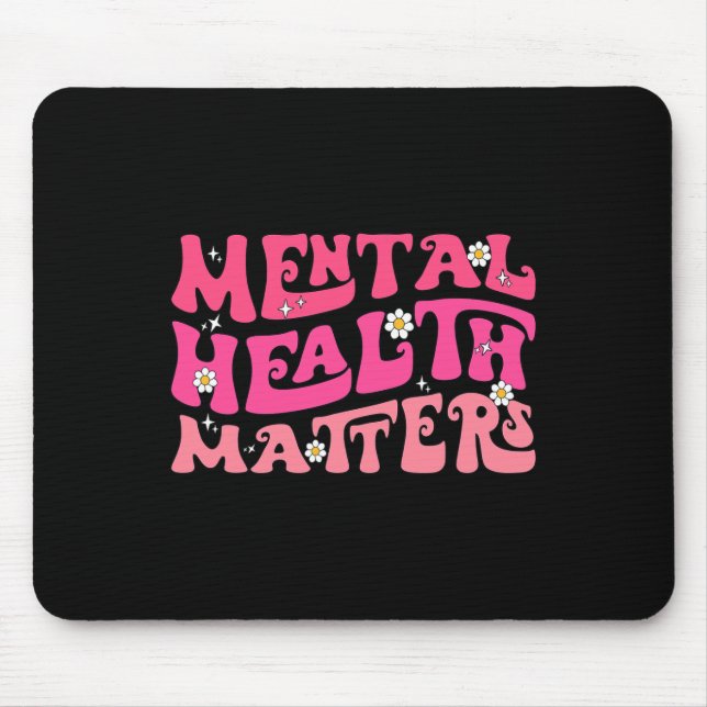 Health Problems Groovy Psychologist Therapy Squad  Mouse Mat (Front)