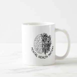 Health Problems Human Brain Flowers Health Awarene Coffee Mug