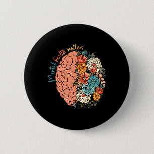 Health Problems Human Brain Illness Awareness  6 Cm Round Badge