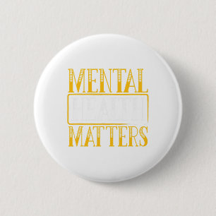 Health Problems - Human Brain Illness Awareness 6 Cm Round Badge
