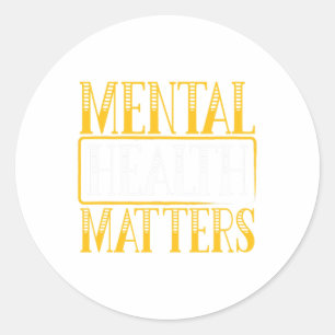 Health Problems - Human Brain Illness Awareness Classic Round Sticker