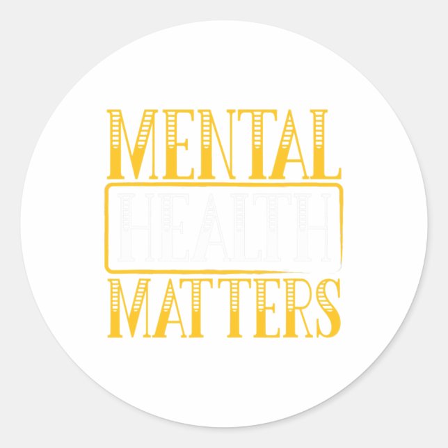 Health Problems - Human Brain Illness Awareness  Classic Round Sticker (Front)