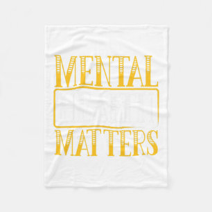 Health Problems - Human Brain Illness Awareness Fleece Blanket