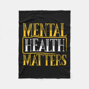 Health Problems - Human Brain Illness Awareness Fleece Blanket