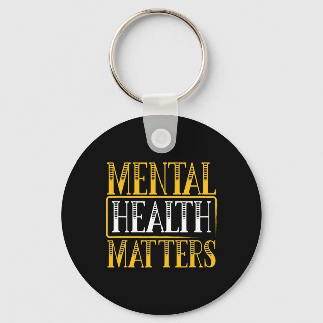 Health Problems - Human Brain Illness Awareness  Key Ring (Front)