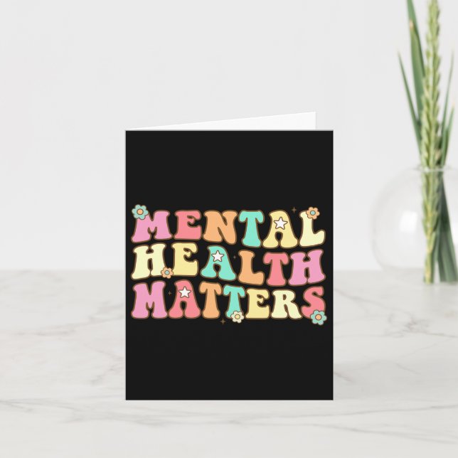 Health Problems Human Brain Illness Awareness Men  Card (Front)