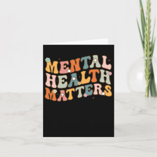 Health Problems Human Brain Illness Awareness Men Card