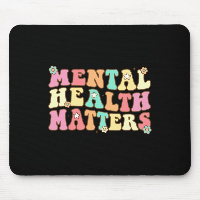 Health Problems Human Brain Illness Awareness Men  Mouse Mat (Front)