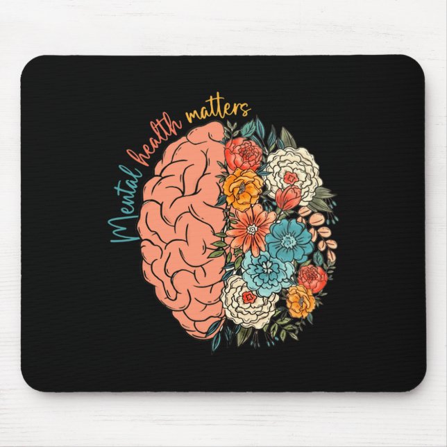 Health Problems Human Brain Illness Awareness  Mouse Mat (Front)