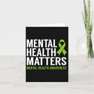 Health Problems Men Women Kids Mental Health Aware Card