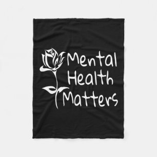 Health Problems Mental Awareness 12 Step Recovery Fleece Blanket