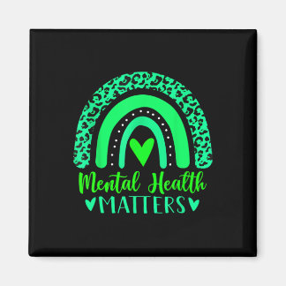 Health Problems Mental Awareness Leopard Rainbow W Magnet