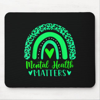 Health Problems Mental Awareness Leopard Rainbow W Mouse Mat
