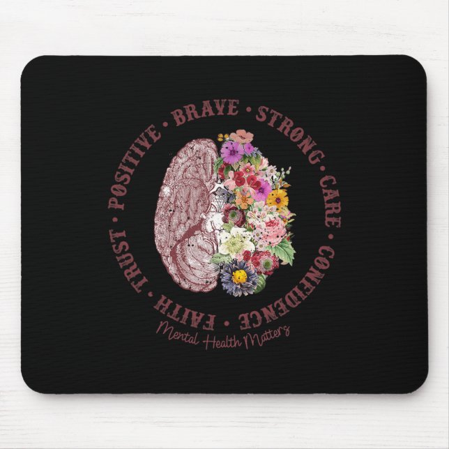 Health Problems Mental Health Awareness  Mouse Mat (Front)