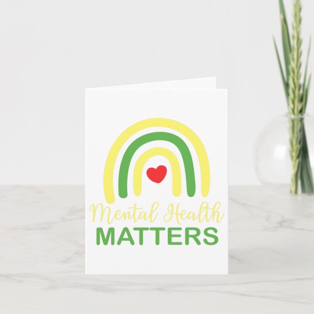 Health Problems Rainbow Retro National Awareness M Card (Front)