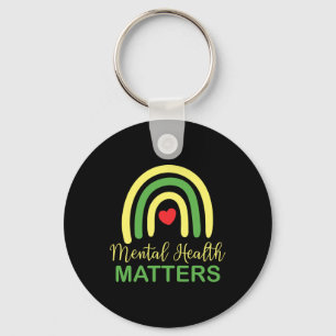 Health Problems Rainbow Retro National Awareness M Key Ring