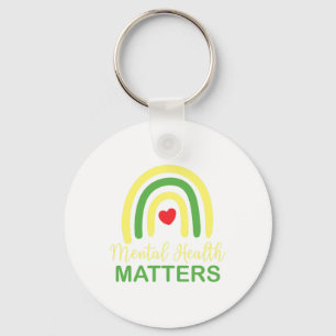 Health Problems Rainbow Retro National Awareness M Key Ring