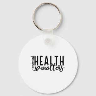 Health Problems Retro Human Brain Illness Awarenes Key Ring